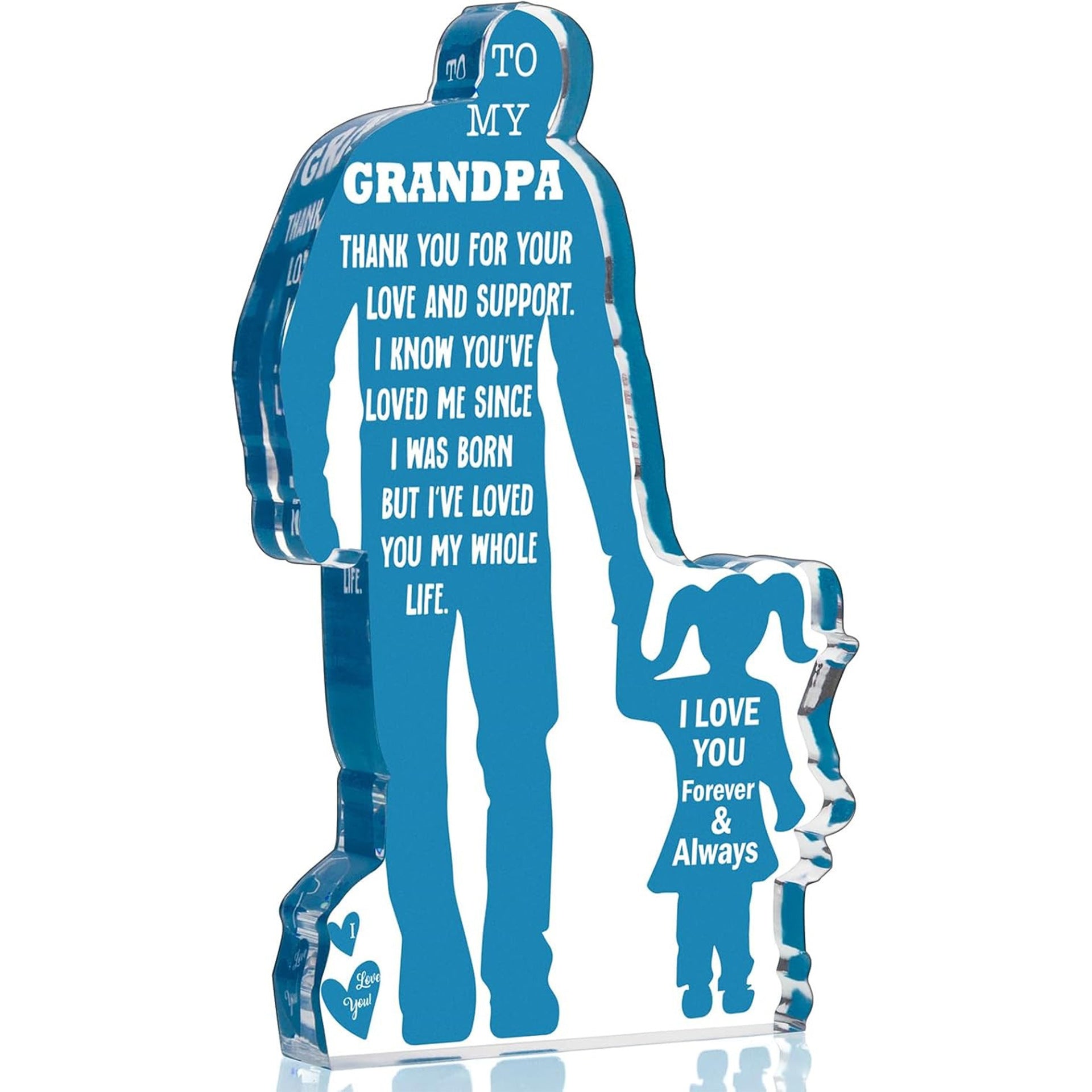 Acrylic Ornament Heart-shaped Crafts Mother's Day Father's Day Gift