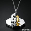 Vacuum-plated Stainless Steel Necklace And Earrings