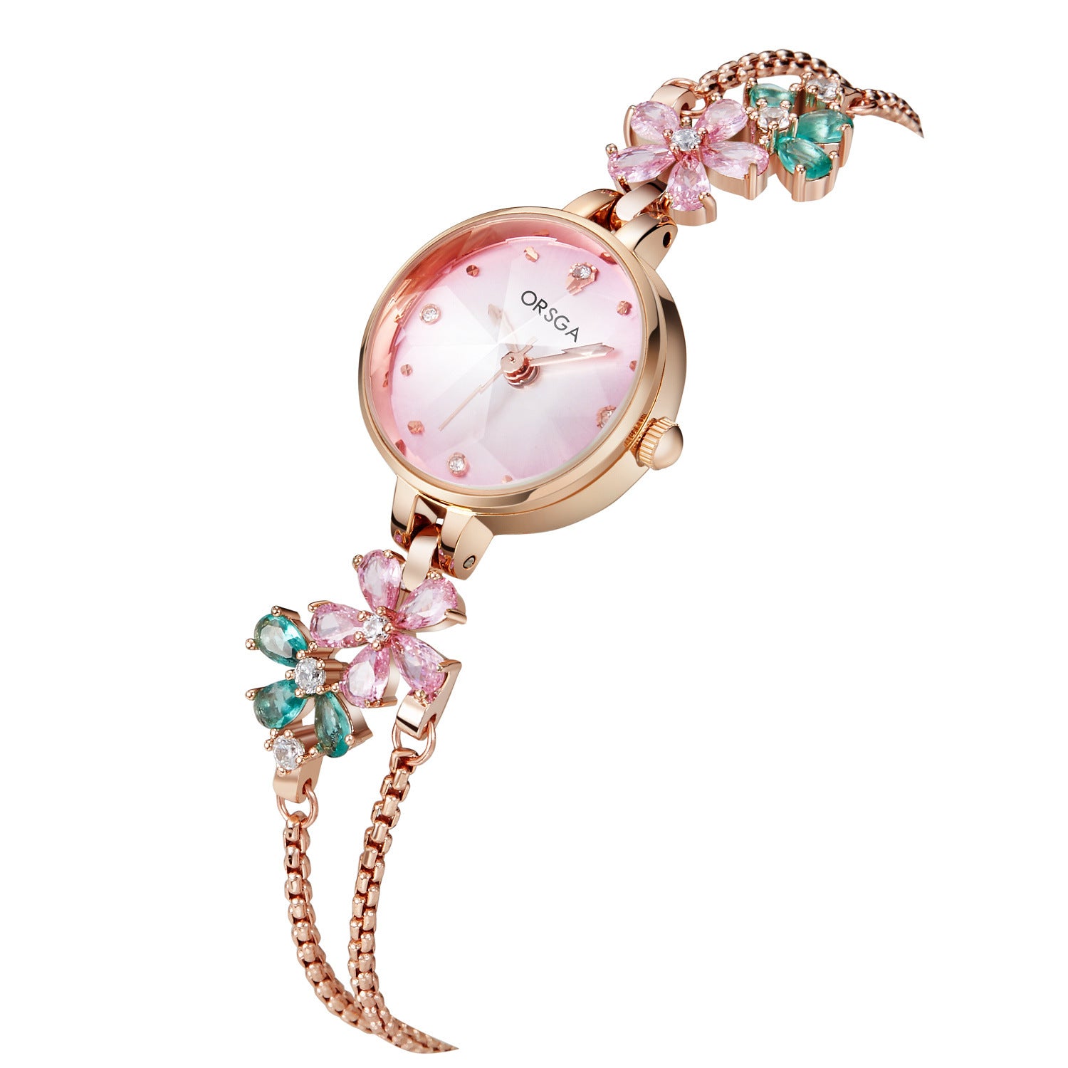 Womens Exquisite Diamond-encrusted Bracelet Watch