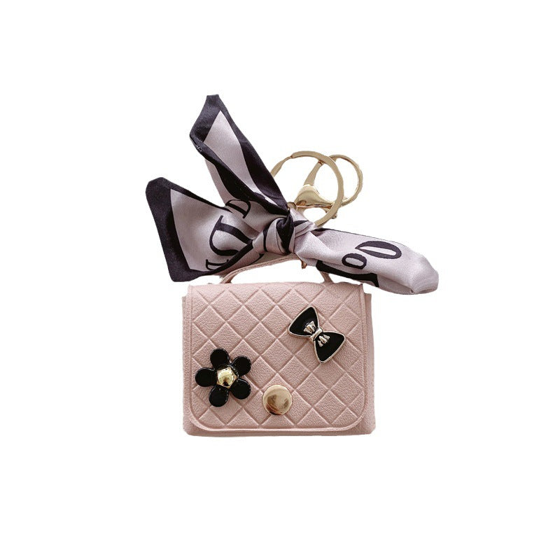 Korean Style Silk Scarf Earphone Bag