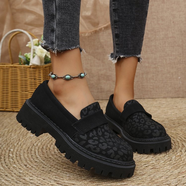 Platform Loafers Cozy Stylish And British-inspired Leather Shoes