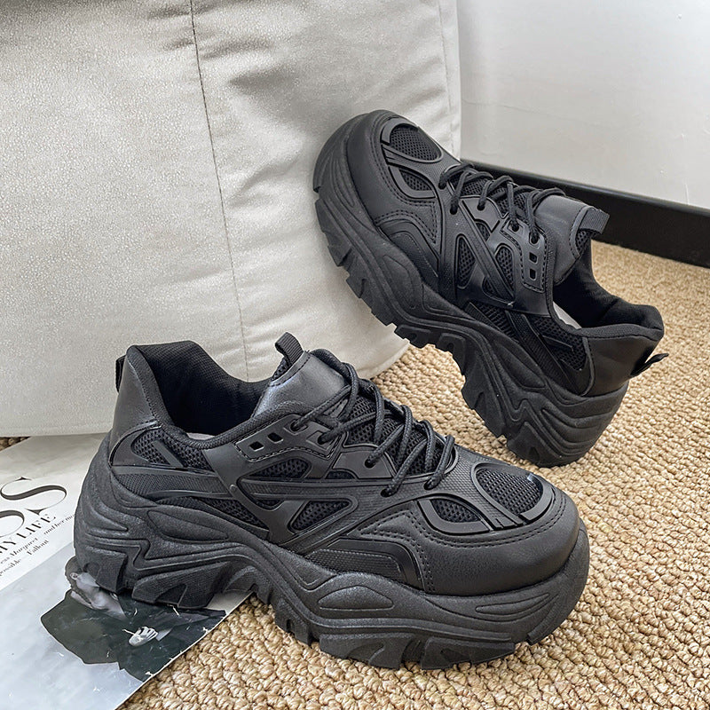 Thick-soled Breathable Single-lined Platform Dad Shoes
