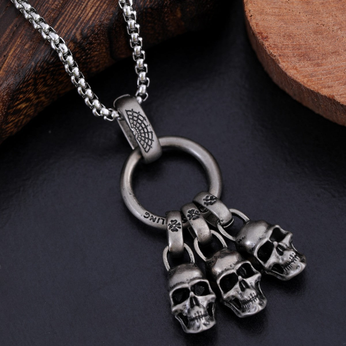 Men's Street Punk Trendy Vintage Pendant Necklace