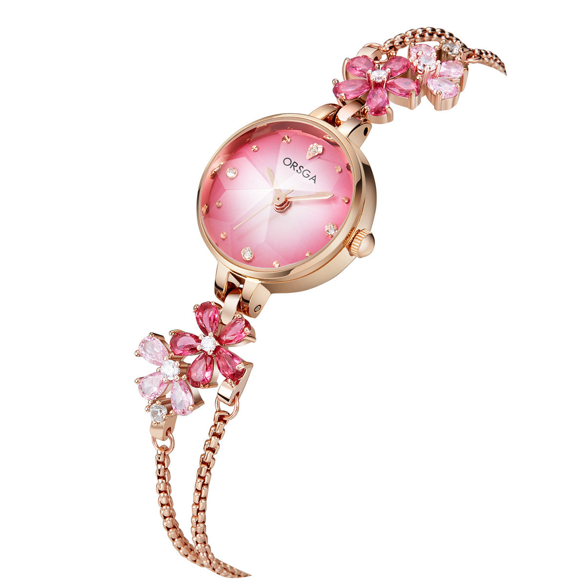 Womens Exquisite Diamond-encrusted Bracelet Watch