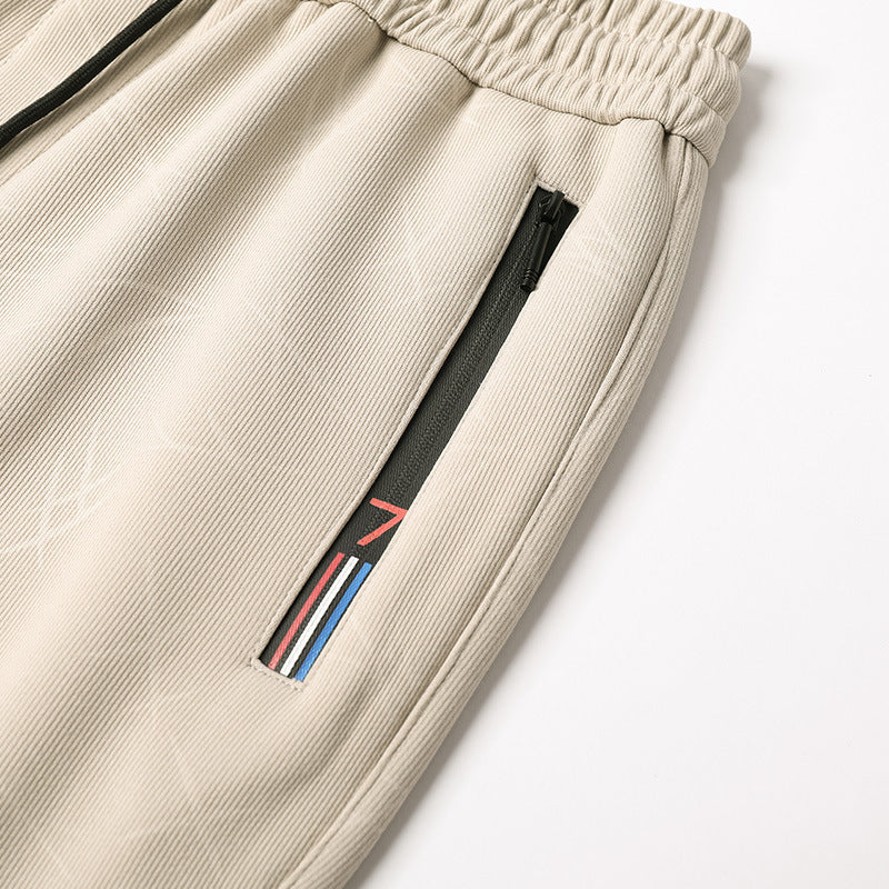 Mens Stand-Up Collar Sportswear Casual Two-Piece Set