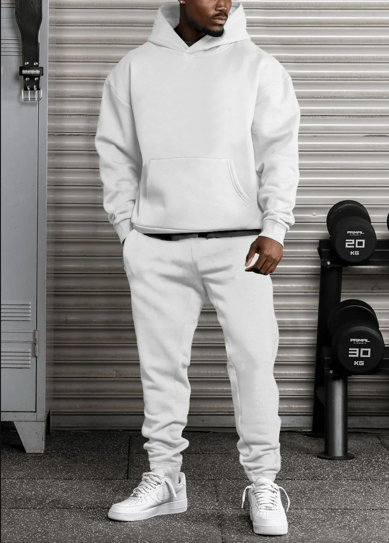 Fleece Fashion Casual Loose Long Sleeve Hoodie Set