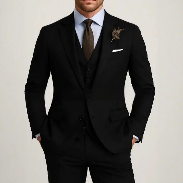 Men's Large Size Casual Three-piece Set