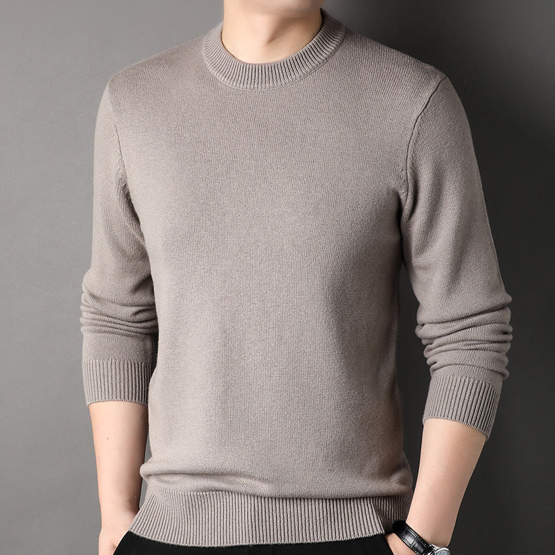 Mens Half-Neck Sweater Chunky-Knit Puyuan Knitwear