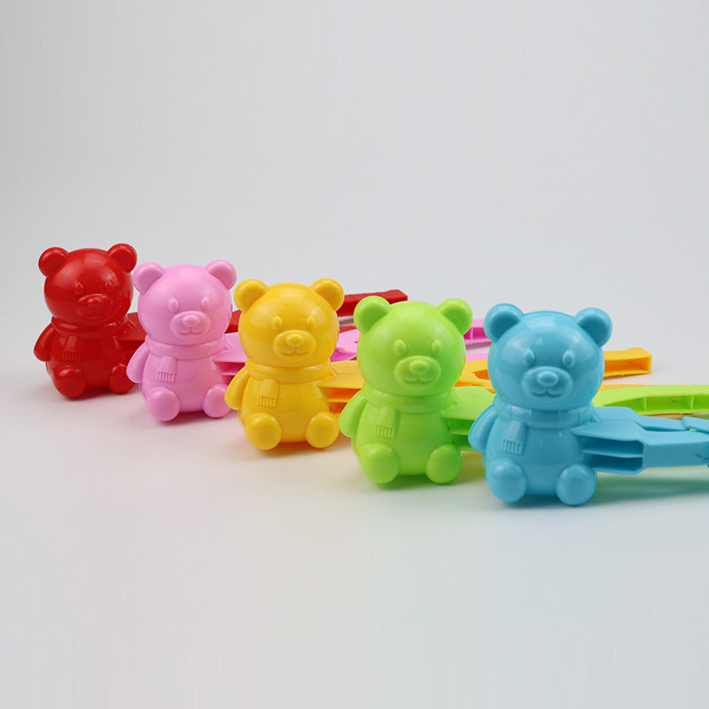 Toys Sport Creative Snow Snowball Maker Clip Maker Red Love Heart Shaped Snow Sand Mold Tool Winter Kid Valentines Day Gift Game