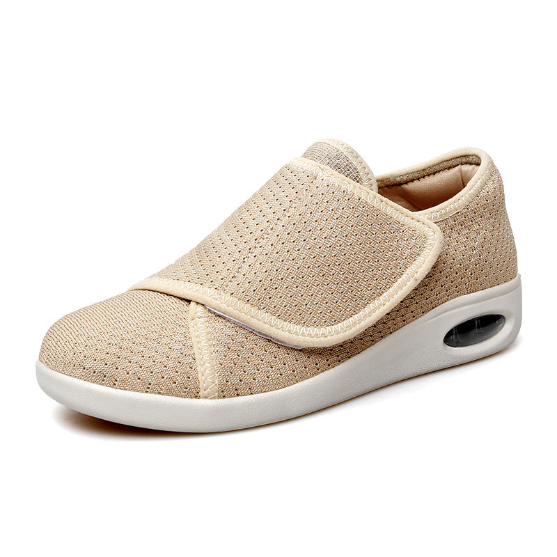 Breathable Mesh Anti-slip Wear-resistant Velcro Sneakers For Middle-aged And Elderly Sports Leisure