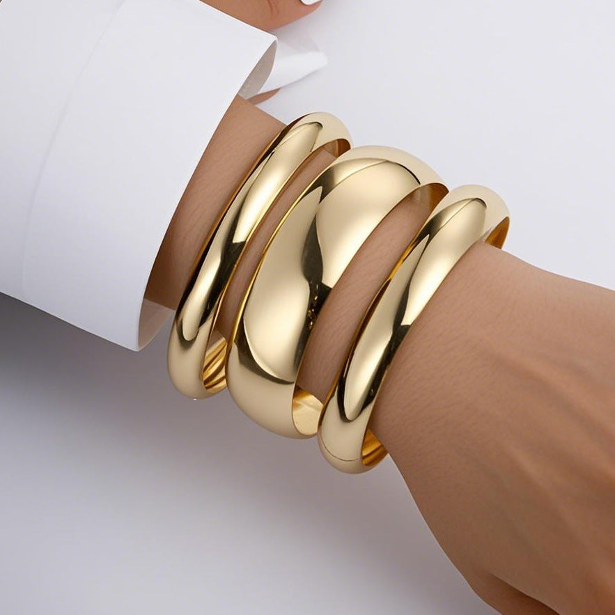 Women's Niche-style Geometric Bracelet Three-piece Set