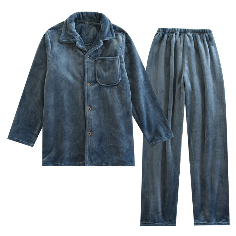 Men's Fleece Coral Fleece Home Leisure Suit