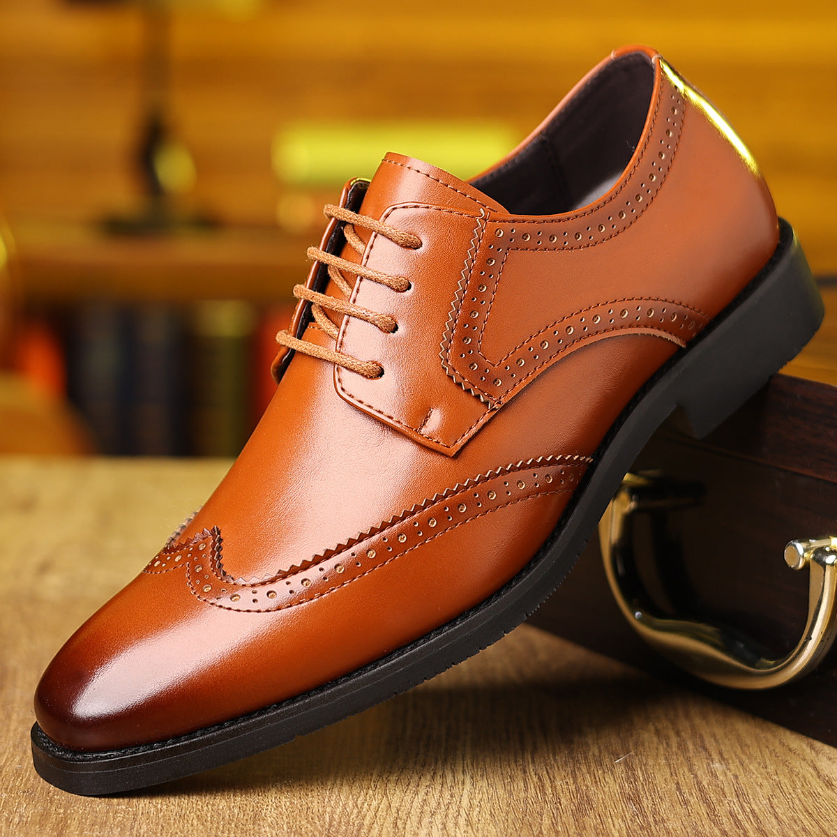 Men's Soft-soled Casual Business Formal Leather Shoes