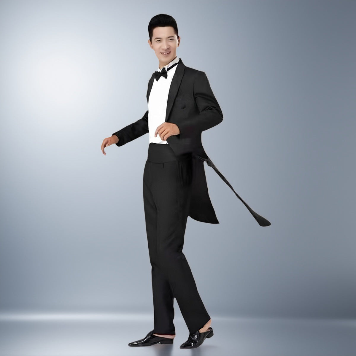 Tuxedo Suit Set For Male Host Performance Dress