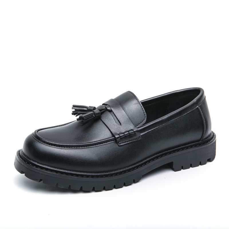 Business Fringed Leather Shoes Men's All-match Slip-on
