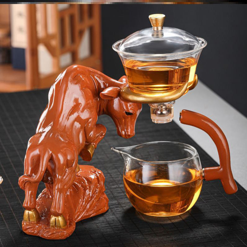 Niu Zhuan Qiankun Glass Semi-Automatic Tea Maker