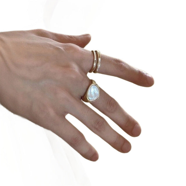 Emerald Design Women's Fashion Personalized Ring