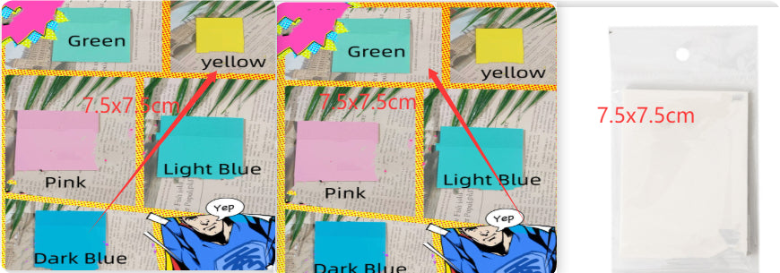 Transparent Post-it Notes Student Notes Sticky Notes Stickers Detachable Notes Sticky Notes