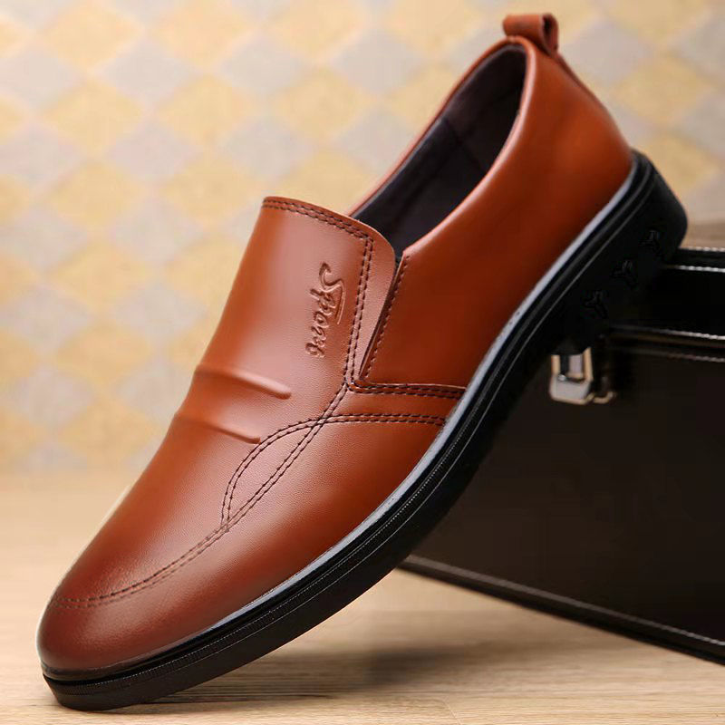 Mens Breathable Casual Business Leather Shoestrendy And Versatile