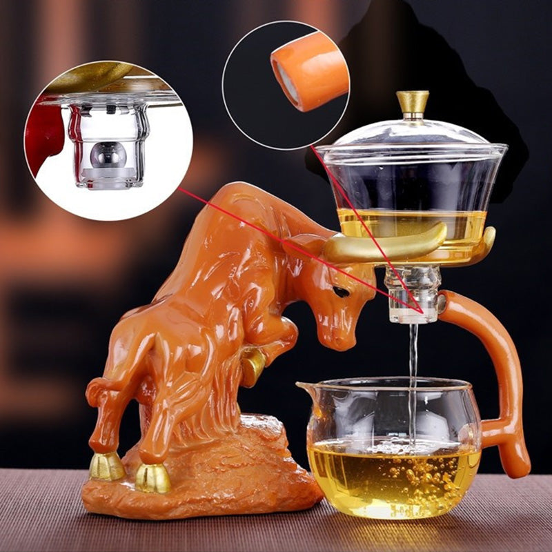 Niu Zhuan Qiankun Glass Semi-Automatic Tea Maker
